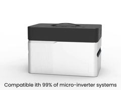 Plug And Play Completo 800w Kit de Sistema Solar Balcão Com Bateria E Painel Solar Inverter