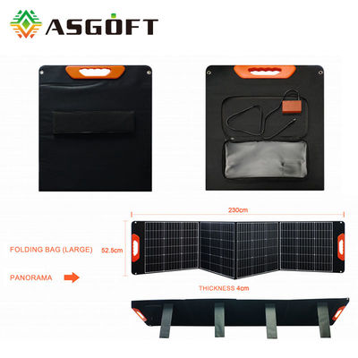 Sistema Monocrystalline fotovoltaico 200W 300W dos painéis do picovolt do silicone dobrável