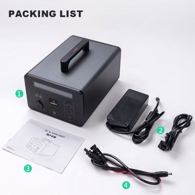 Do gerador alternativo da bateria do OEM DC/AC 220v central elétrica de acampamento 500wh 600W 700W 1000W
