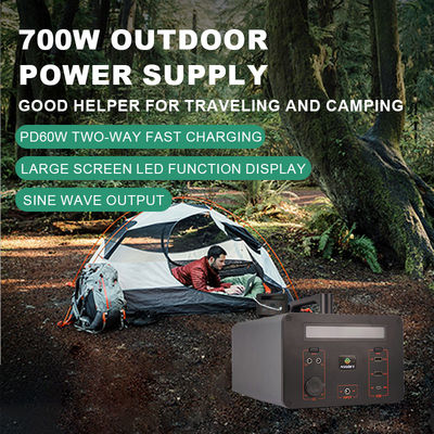 Gerador rápido 220v 700w da bateria da central elétrica de energias solares Lifepo4 do lítio da carga para a casa