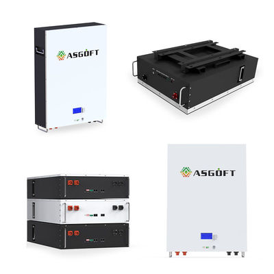 Bateria fixada na parede do sistema Lfp 5kw 10kw 51.2v 48v 100ah Lifepo4 Powerwall do armazenamento de energia solar