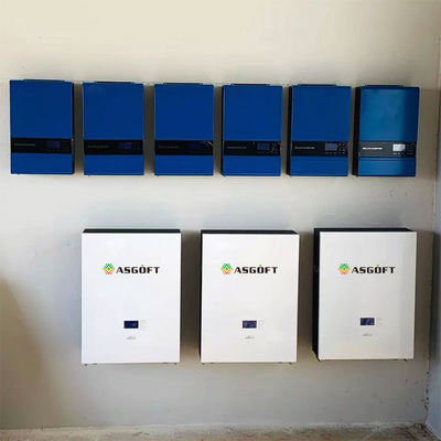 Fora dos sistemas solares 100ah 5kw 48v do armazenamento da bateria da parede da casa rv Powerwall da grade