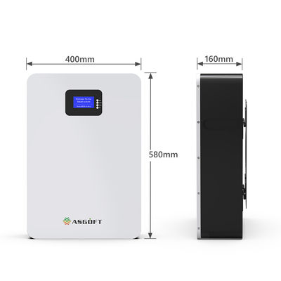 inversor 51.2V 48V 100Ah 200Ah da bateria solar do lítio Lifepo4 Powerwall de 10kwh 20kwh