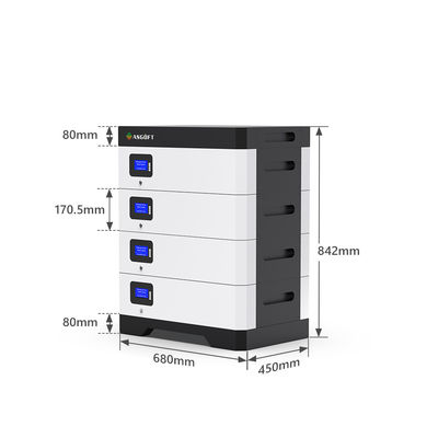 lítio de 51.2V Lifepo4 10kwh 5Kwh 100Ah 200Ah 300Ah fora da bateria da grade para a energia da casa ESS