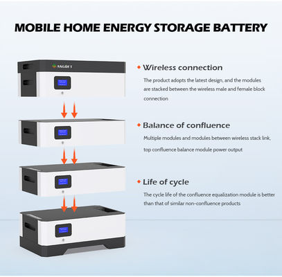 48V 5Kwh 10Kwh fora do sistema de bateria do armazenamento da energia da grade Lifepo4