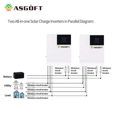 inversor das energias solares de 5kw 120Vac fora da C.C. da grade ao inversor da C.A. com RS485 uma comunicação BMS