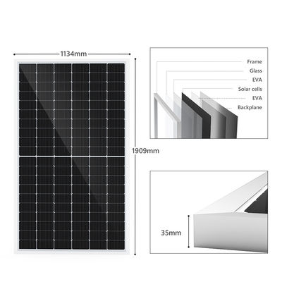 O picovolt Monocrystalline solar flexível almofada a mono meia pilha 100watt 150 watts de 500w para o sistema do armazenamento de energia da casa