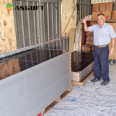 Sistema bifacial transparente do painel solar de 450w 500w 540w mono para a casa