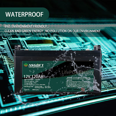 Bloco da bateria de lítio de LiFePo4 120AH 12V para o armazenamento de energia solar de Ev