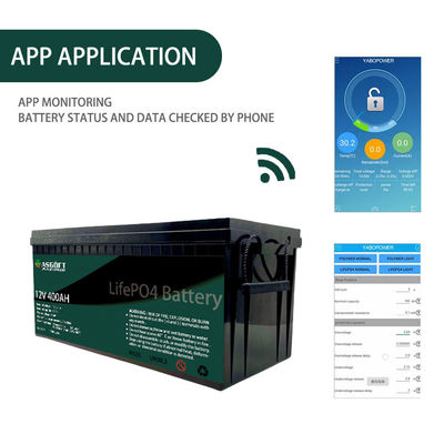 Bloco do bloco 400ah da bateria de lítio da energia solar Lifepo4 12V de ASGOFT para carrinhos de golfe do rv