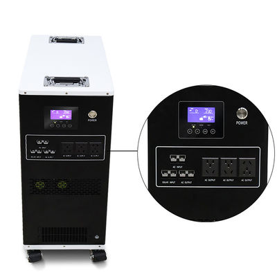Tudo em um armazenamento portátil da bateria com 220Ah a bateria da tensão MPPT da capacidade 25.6V com rodas e o punho Lockable