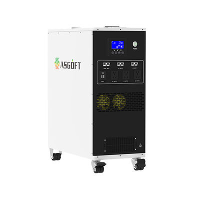Bateria de carregamento esperta de 6Kwh lifepo4 com poder móvel portátil do inversor 3000W