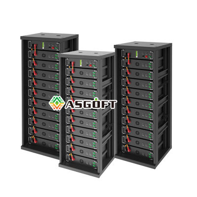 Alta tensão 15kwh-750kwh Bateria de ferro de lítio Lifepo4 51.2v 100Ah Bateria montada no rack Bateria de íons de lítio