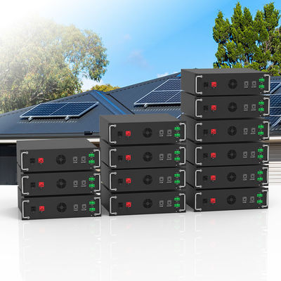 Alta tensão 15kwh-750kwh Bateria de ferro de lítio Lifepo4 51.2v 100Ah Bateria montada no rack Bateria de íons de lítio