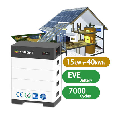 Sistemas domésticos de armazenamento de energia de alta tensão 15kwh-40kwh 100Ah baterias de íons de lítio bateria solar empilhável