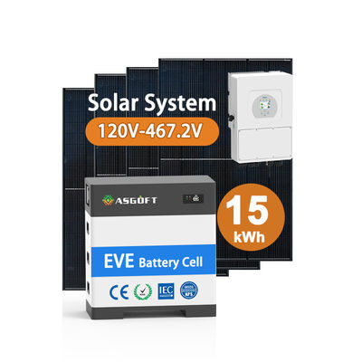 Bateria solar de alta voltagem 15kw-40kw Sistema de energia solar doméstico Banco de energia solar com bateria de lítio