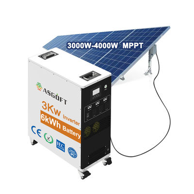 Gerador de estação de energia solar de 3000W 86kg 0C~55C Temperatura de carga