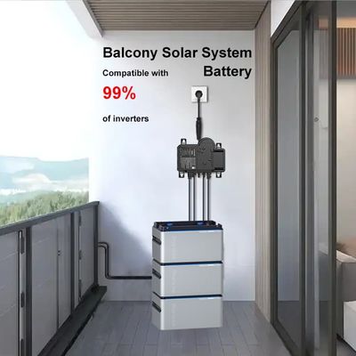 Plug and Play Sistema fotovoltaico de varanda de 800W com bateria LiFePO4 / Micro Inverter