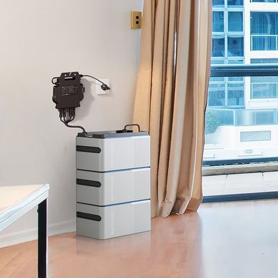 Plug and Play Sistema fotovoltaico de varanda de 800W com bateria LiFePO4 / Micro Inverter