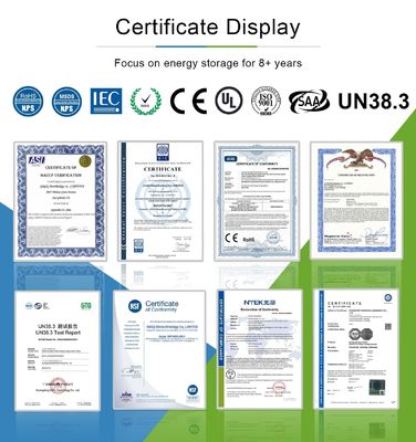 CE 5kwh empilhável Lifepo4 Híbrido Home armazenamento de energia de lítio ferro 100Ah bateria