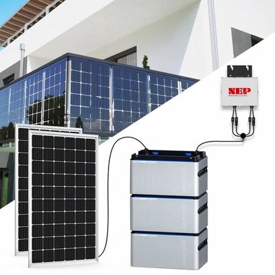 Plug And Play Balcão Sistema Solar Com Bateria Micro Inverter Balcão Bateria