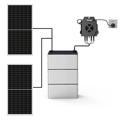 Sistema de armazenamento solar completo de varanda LiFePO4 Bateria 800w Com Micro Inverter