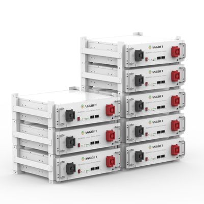 Casca de metal 51.2 V 100ah LiFePO4 Bateria de lítio empilhada Certificação UL