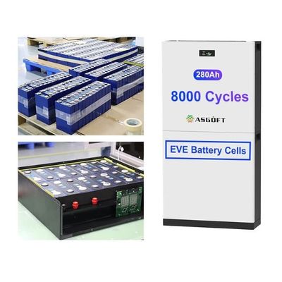 51.2V 300Ah 15kwh Bateria de iões de lítio LiFePO4 Armazenamento de energia Bateria solar
