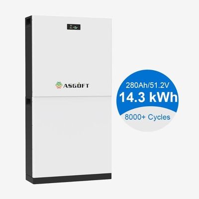 51.2V 300Ah 15kwh Bateria de iões de lítio LiFePO4 Armazenamento de energia Bateria solar
