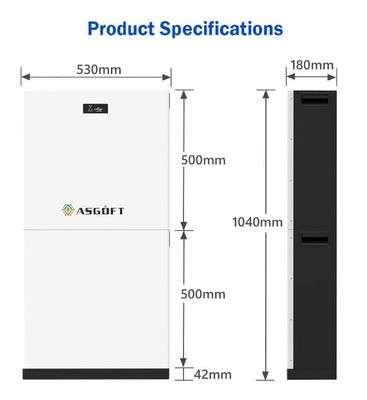 51.2V 280Ah bateria de armazenamento de energia doméstica 15kWh bateria de íons de lítio de ciclo profundo