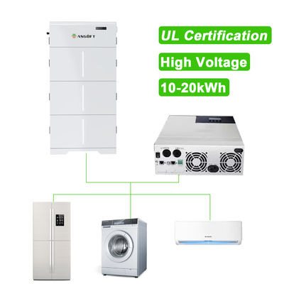 EUA Home Hybrid 10kw 15kw 20kw Alta Voltagem Ess Byd 20 KWh Bateria de Lítio
