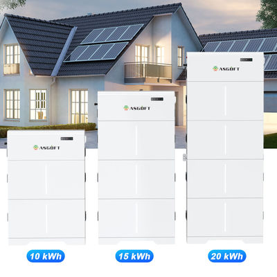 10KWH 15KWH 20KWH Bateria solar de armazenamento de energia LiFePO4 empilhável de alta tensão