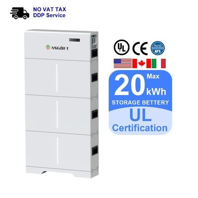 Bateria LiFePO4 de alta tensão 20kwh Armazenamento de energia Baterias de íons de lítio