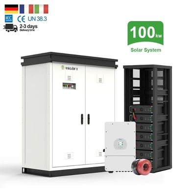 Microgrid 50kWh 100kWh Off Grid Bateria do sistema de armazenamento de energia solar de geração