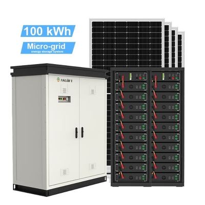 Kit completo de sistema solar de 50 kWh 60 kWh 70 kWh Bateria híbrida de armazenamento de energia de 100 kWh