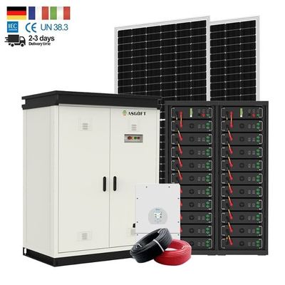 50kw 100KW Farm Off Grid Power On Grid Bateria do sistema industrial de armazenamento de energia